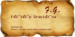 Fülöp Graciána névjegykártya